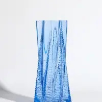 Ваза для цветов &laquo;Флоранс&raquo;, 25&times;11&times;9 см, стекло, голубая