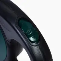 Рулетка - поводок для собак, лента 6 м, чёрная.зелёная