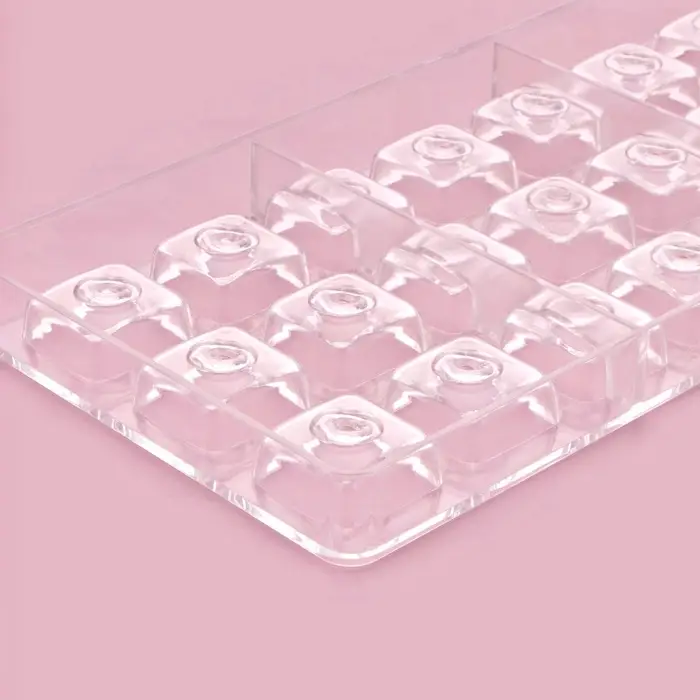 Форма для конфет и шоколада KONFINETTA &laquo;Восход&raquo;, 27.5&times;17.5&times;2.5 см, 21 ячейка 2.5&times;2.5&times;1 см, пластик, прозрачная