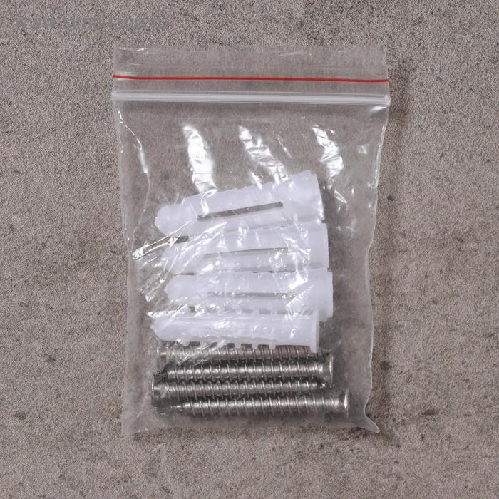 Полка настенная с ограничителем Аccoona A11010-1, 52×12 см, стекло Полка настенная с ограничителем Аccoona A11010-1, 52×12 см, стекло