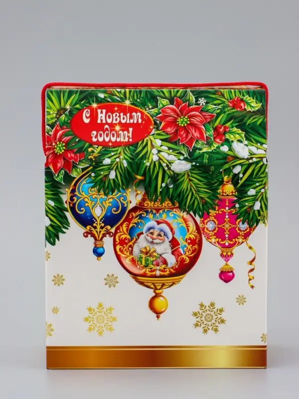 Коробка Новогодняя подарочная Коробка Новогодняя подарочная "Игрушки" 20 х 26 х 10,5 см