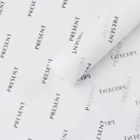 Бумага упаковочная тишью &laquo;Present&raquo;, белая, 50&times;70 см