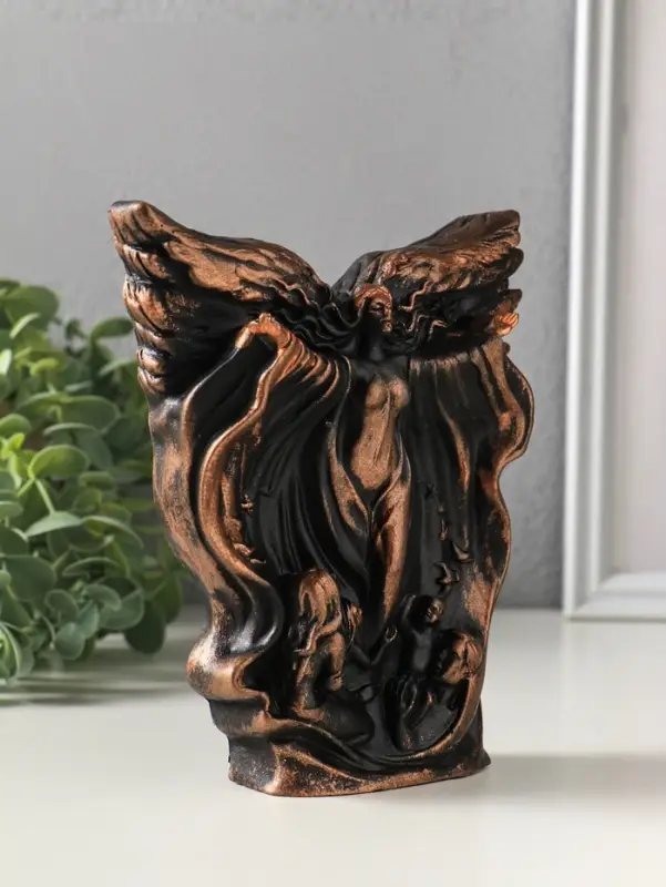 Фигурка гипс &laquo;Возрождение&raquo;, 16&times;14&times;3 см, под бронзу винтаж