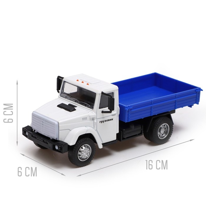 Грузовик металлический «ЗИЛ «Бортовой», инерция, масштаб 1:43 Грузовик металлический «ЗИЛ «Бортовой», инерция, масштаб 1:43