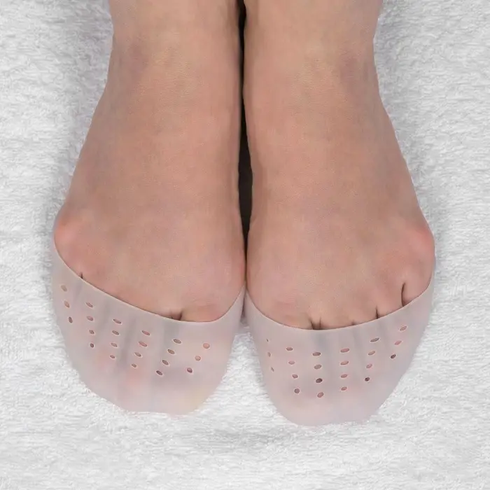 Подследники на пальцы ног, дышащие, силиконовые, 9&times;9 см, пара, белые