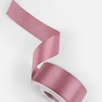 Лента атласная TEIRA, двухсторонняя, 38 мм, 25&plusmn;1 м, тёмно-розовая №165