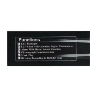 Часы - будильник LB-02 "Обелиск", дата, температура, подсветка, белый Часы - будильник LB-02 "Обелиск", дата, температура, подсветка, белый