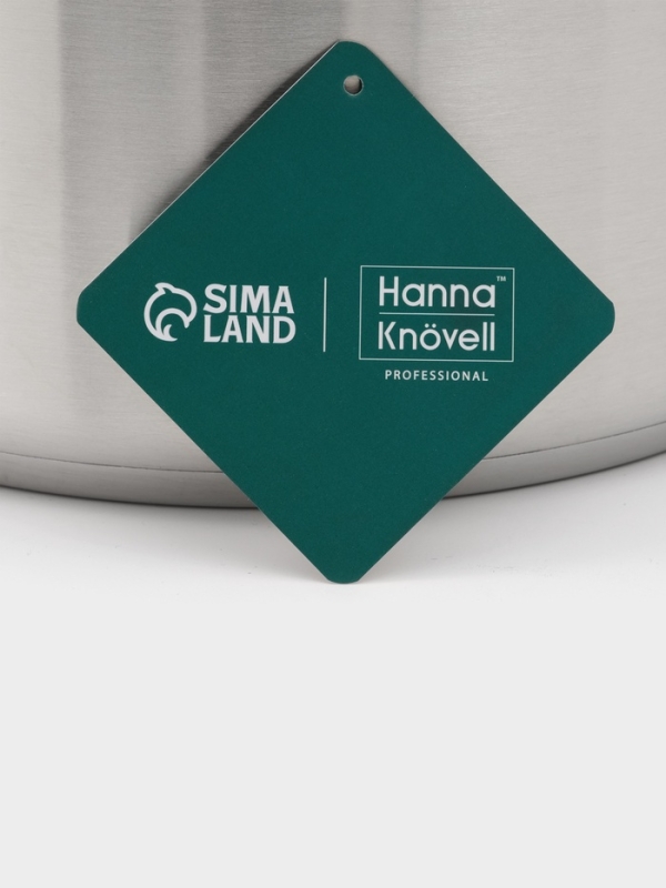 Ковш 6,3 л, d=24, h=14 см, с крышкой, толщина стенки 0,8 мм, индукция, две ручки Ковш 6,3 л, d=24, h=14 см, с крышкой, толщина стенки 0,8 мм, индукция, две ручки