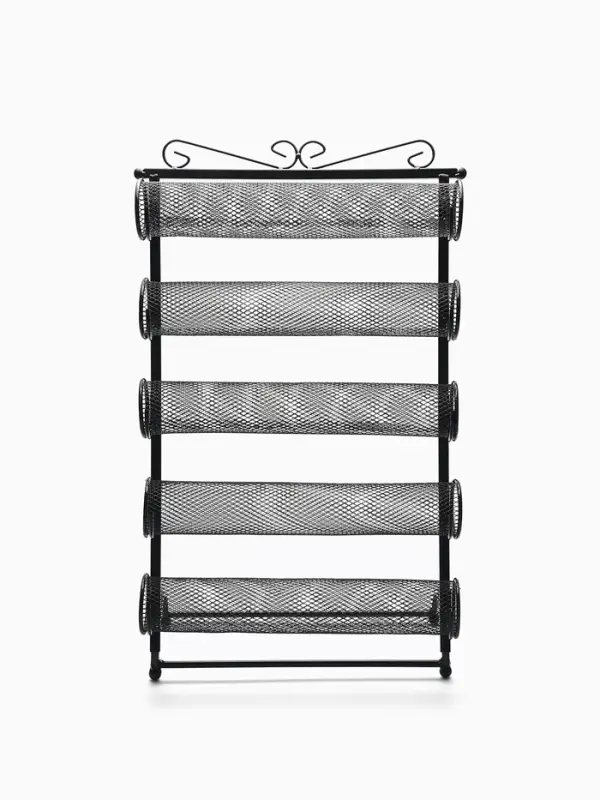 Подставка для часов, браслетов QF, 5 роликов, 32&times;16&times;53 см, чёрная