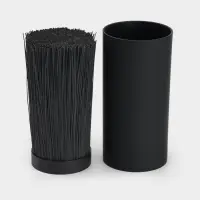 Подставка для ножей с наполнителем Доляна &laquo;Нео&raquo;, 22&times;11 см, покрытие софт тач, чёрная