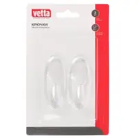 Крючки самоклеящиеся тм VETTA, прозрачные PS, 2шт
