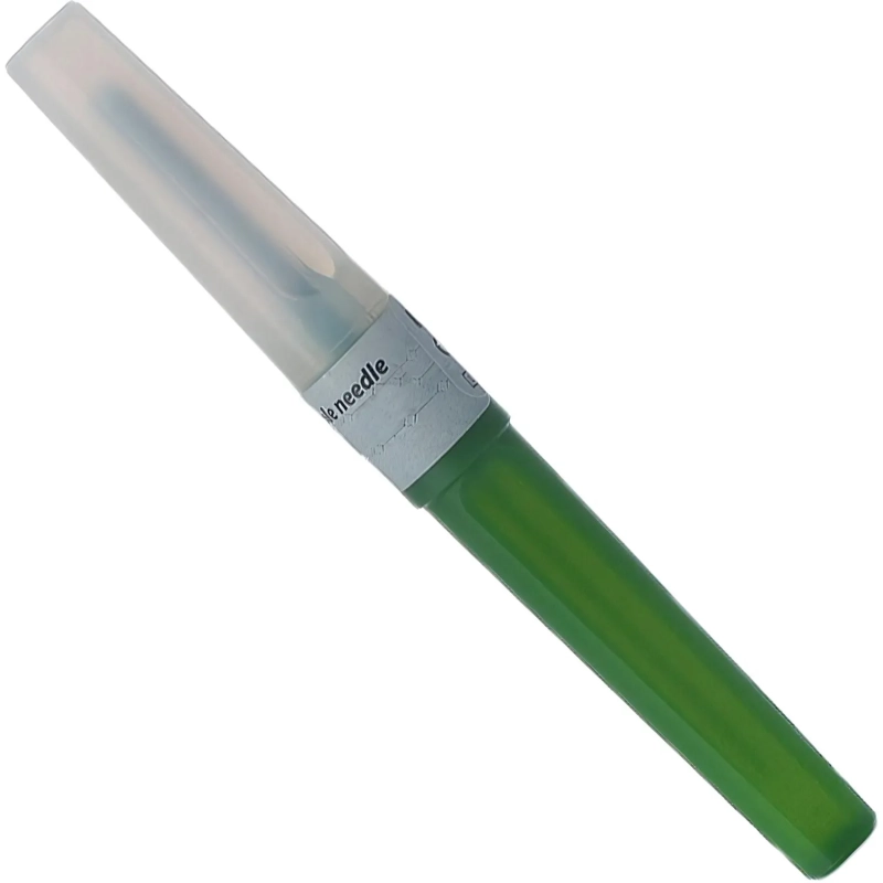 Игла двусторонняя 21G (0,8х25мм) зеленая Lind-Vac 100шт/уп