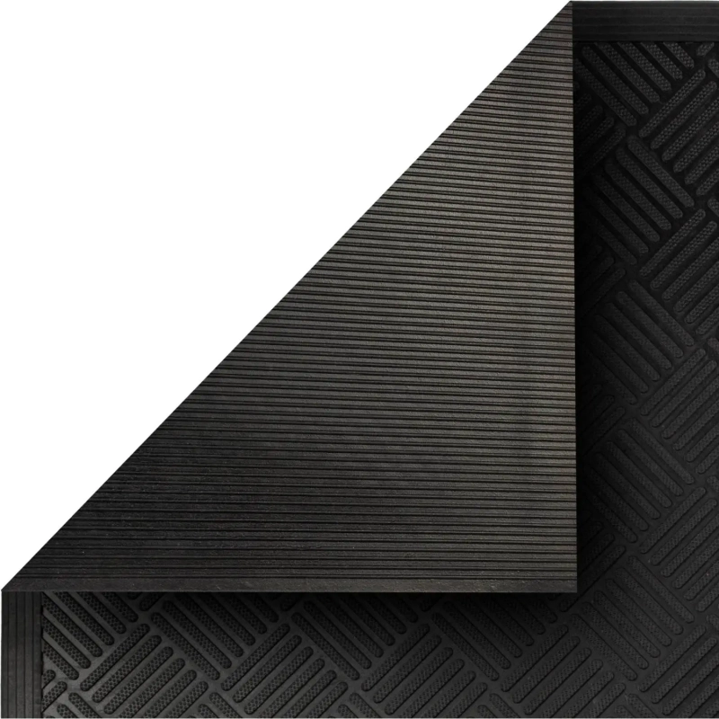 Коврик входной резиновый 90см x 150см х 9мм, шахматы