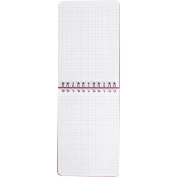 Блокнот А6,пласт обл,80л, ATTACHE FANTASY,розов.