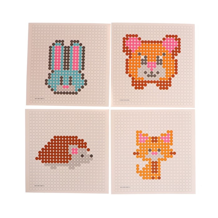 Термомозаика «Лесные животные» с пинцетом Термомозаика «Лесные животные» с пинцетом