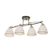 Люстра &laquo;Кира&raquo; 4&times;40 Вт Е27 черный/золото