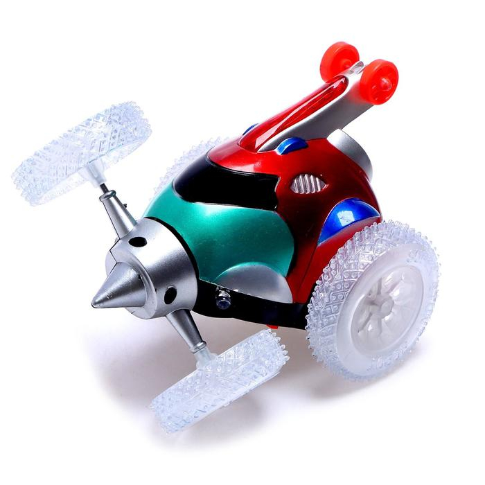 Перевёртыш радиоуправляемый «Скорость», работает от батареек, световые эффекты, цвет красный Перевёртыш радиоуправляемый «Скорость», работает от батареек, световые эффекты, цвет красный