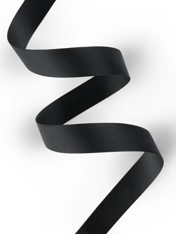 Лента репсовая, 25 мм, 23&plusmn;1 м, чёрная №39