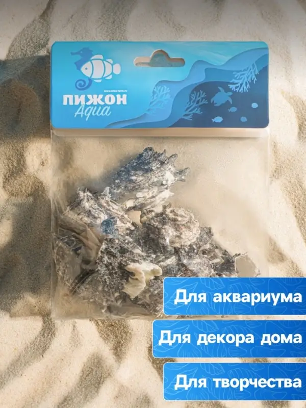 Набор ракушек с перламутром, 3 - 6 см, 100 г