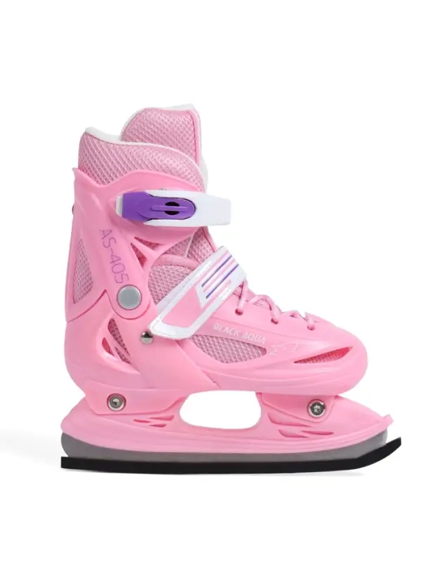 Коньки детские раздвижные BlackAqua, р. 26-29, для фитнеса, розовые Коньки детские раздвижные BlackAqua, р. 26-29, для фитнеса, розовые