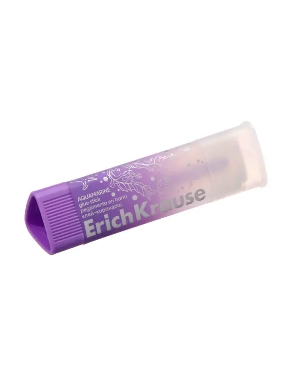 Клей - карандаш, ErichKrause Prism Aquamarine, повышенной прозрачности, PVP, 13 г, МИКС