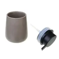 VETTA Дозатор для жидкого мыла, 320 мл, 13x9x9 см, керамика, "Космос", мокко