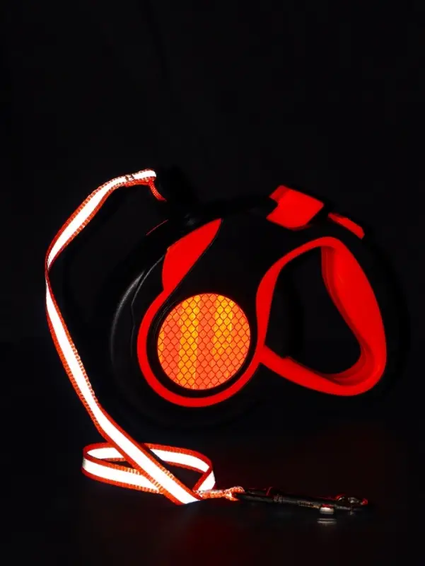 Рулетка &laquo;Пижон&raquo;, 8 м, до 40 кг, трос, светоотражающая, прорезиненная ручка, оранжевая