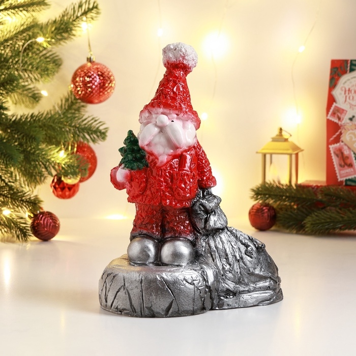 Копилка Копилка "Дед мороз с мешком" красная, 25х21см