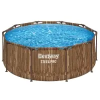 Бассейн каркасный Steel Pro, 305&times;100 см, круглый, цвет рейка, 561VM Bestway