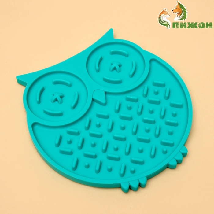 Коврик для лизания на присосках 15 х 16 см, зелёный Коврик для лизания на присосках 15 х 16 см, зелёный