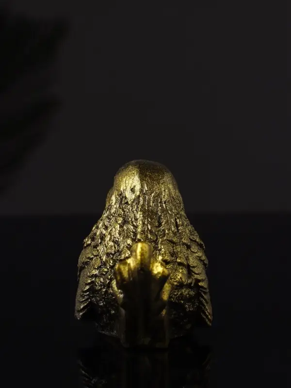 Фигура "Птичка №2" 9х6х5 см, золото