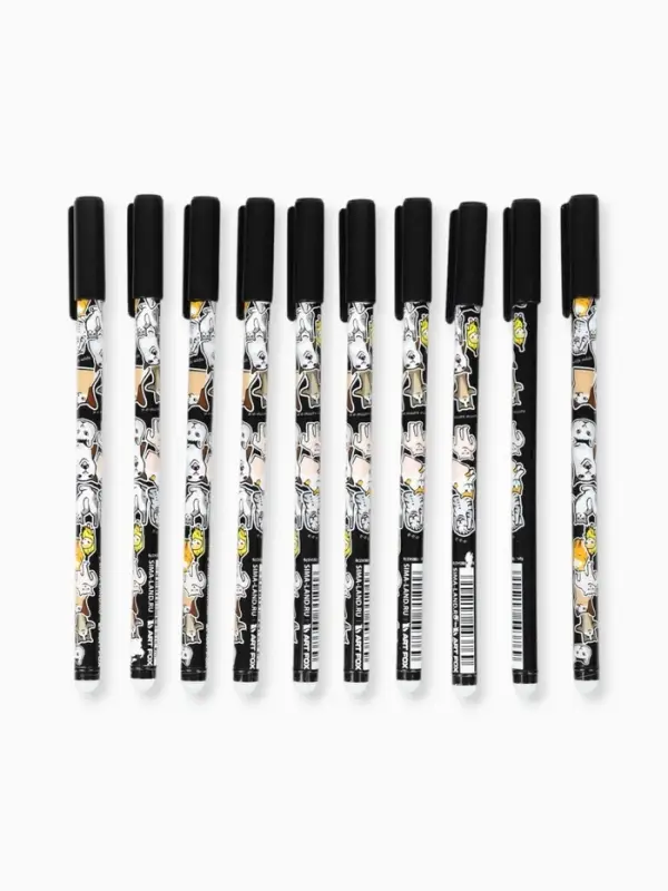 Ручка пиши-стирай с колпачком &laquo;Мемные коты&raquo;, синяя паста, гелевая 0.5 мм