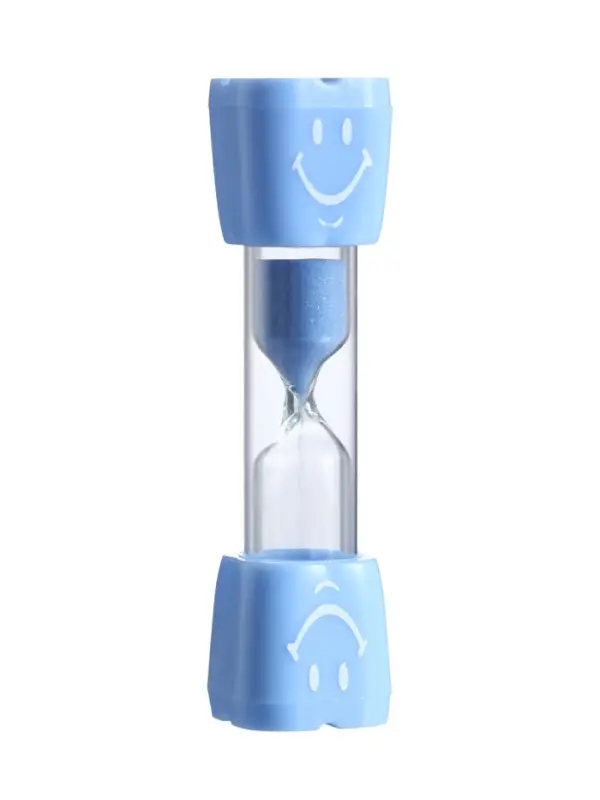 Часы песочные &laquo;Смайл&raquo; на 3 минуты, 9&times;2.3 см, голубые