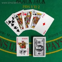 Карты игральные бумажные &laquo;Доллар&raquo;, 54 шт., 8.8&times;5.7 см