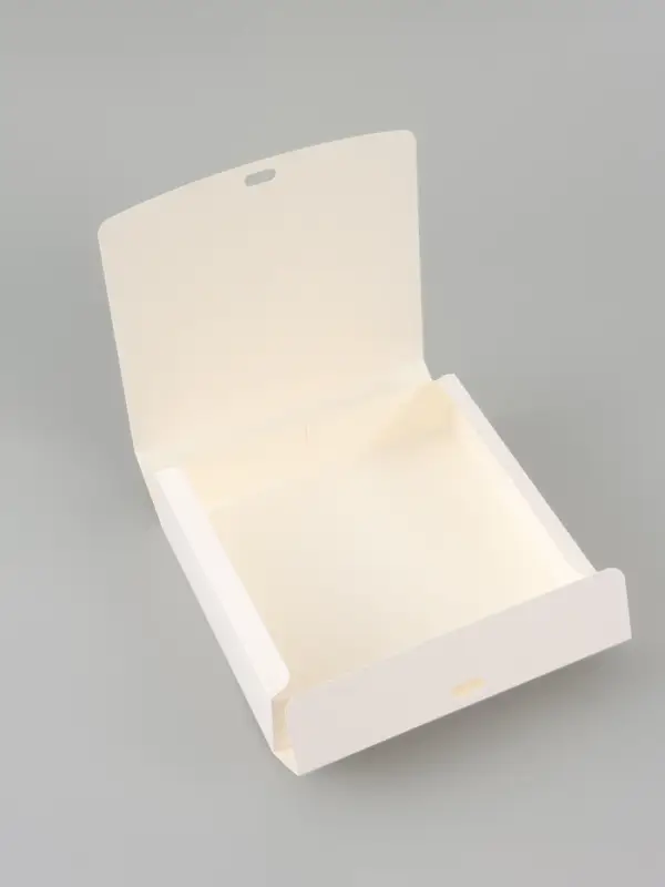 Коробка подарочная новогодняя складная &laquo;С Новым годом, тиснение, белый&raquo;, 20&times;18&times;5 см