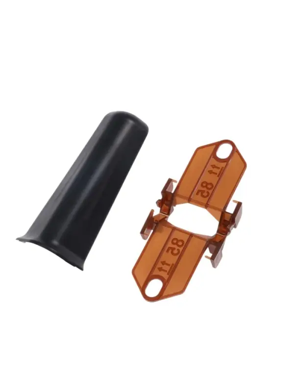 Угол наружный для плинтуса &laquo;Деконика&raquo;, с крепежом, 85 мм, 2 штуки, цвет 007 чёрный