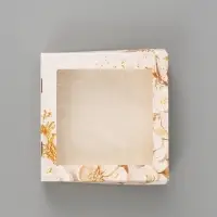 Коробка подарочная с окном &laquo;Счастье в тебе&raquo;, 20&times;20&times;4 см, самосборная