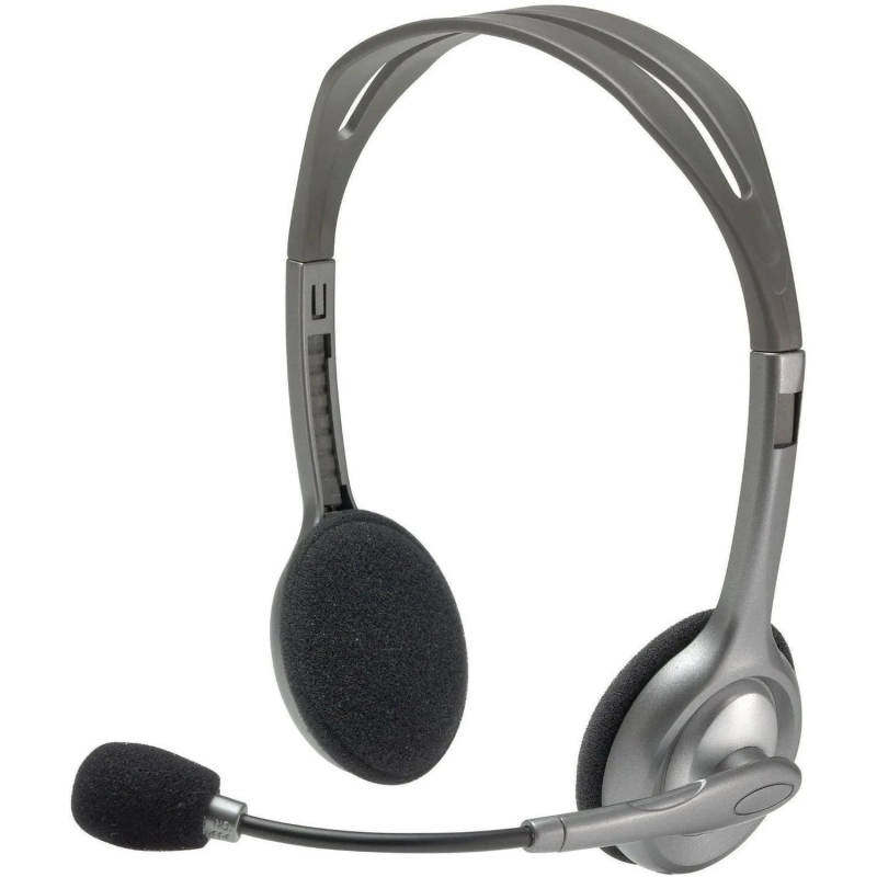 Гарнитура проводная Logitech Stereo Headset H111 Сер(981-000594/981-000593)