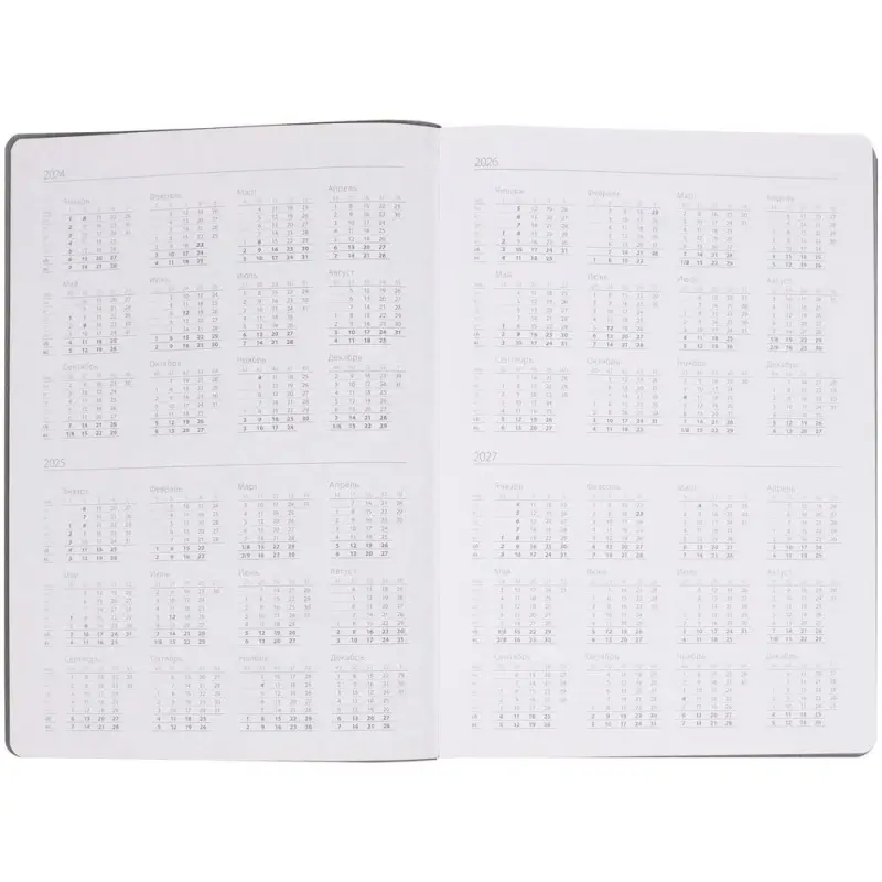 Ежедневник Flexpen Shall, недатированный, серый