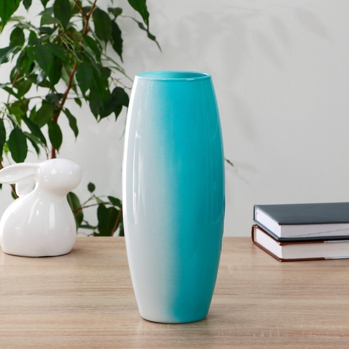 Ваза  Ваза "Абстракция-изумруд" d-7,5см 10х26см