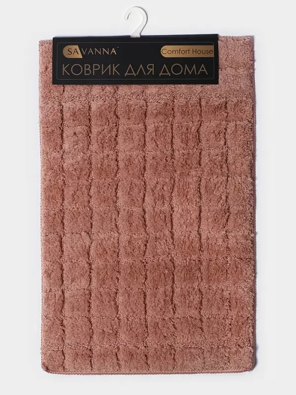 Коврик для ванной из микрофибры SAVANNA &laquo;Таормина&raquo;, 40&times;60 см, пыльная роза