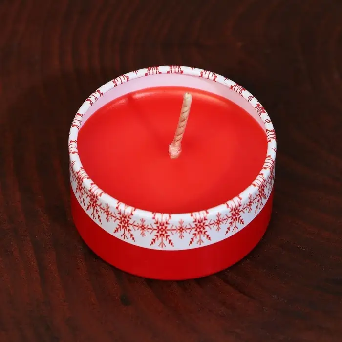 Свеча ароматическая в банке «С Новым годом», аромат вишня, диам. 4,8 см Свеча ароматическая в банке «С Новым годом», аромат вишня, диам. 4,8 см