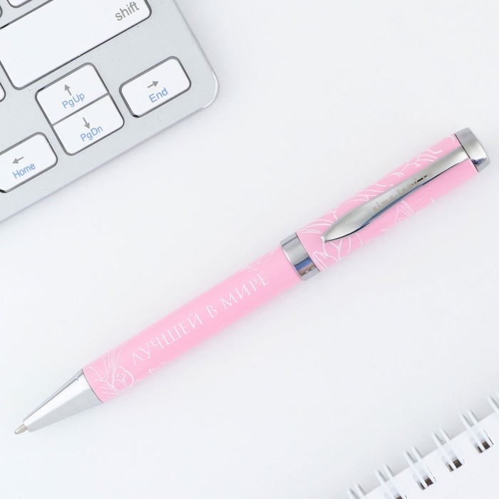 Ручка шариковая, синяя паста, 1.0 мм, на открытке металл, 1 мм «С 8 марта» Ручка шариковая, синяя паста, 1.0 мм, на открытке металл, 1 мм «С 8 марта»