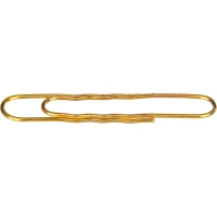 Скрепки Attache омедненные, 50 мм, гофрированные, золотистые, 30 шт/уп