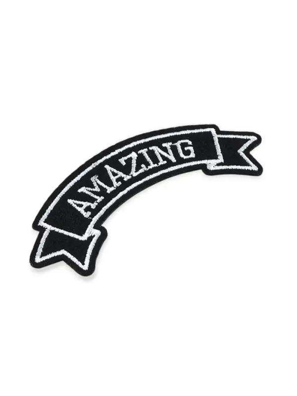 Термоаппликация Amazing, 10×3.6 см, фасовка 10 шт., серая Термоаппликация Amazing, 10×3.6 см, фасовка 10 шт., серая