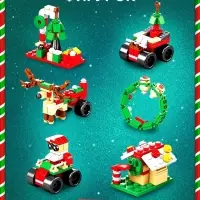 Конструктор &laquo;Большой подарок. Поезд&raquo;, 6 в 1, 270 деталей