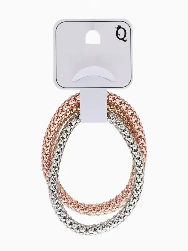 Браслет "Стиль" (набор 3шт) плетение, тянется, цветной 7см