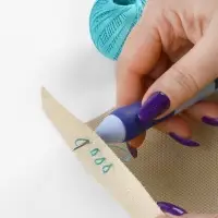 Игла для вышивания TEIRA, для ковровой техники, d=1.3/1.6/2.2 мм, с нитевдевателями, голубая, синяя