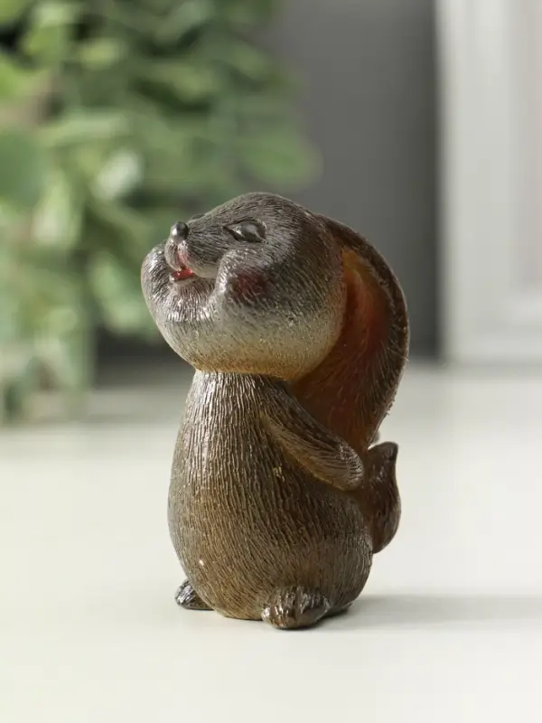 Фигурка для чайной церемонии Фигурка для чайной церемонии "Милый кролик" меняет цвет 5х3,5х7 см