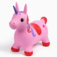 Попрыгун ZABIAKA &laquo;Единорог&raquo;, 51&times;25&times;50 см, розовый